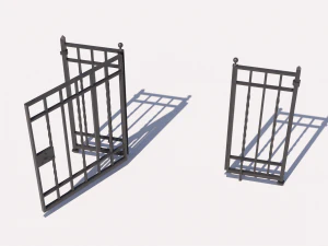 Wrought iron gate 1 3D Model