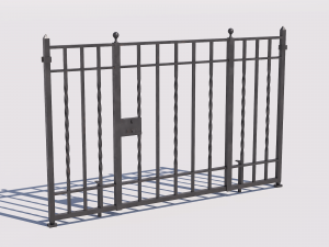 Wrought iron gate 1 3D Model