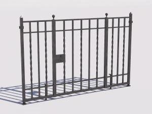 Wrought iron gate 1 3D Model