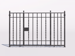 Wrought iron gate 1 3D Model
