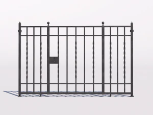 Wrought iron gate 1 3D Model