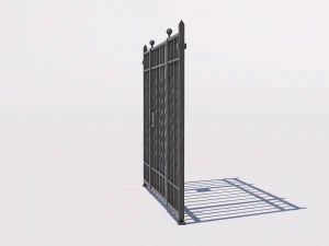 Wrought iron gate 1 3D Model