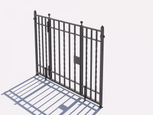 Wrought iron gate 1 3D Model