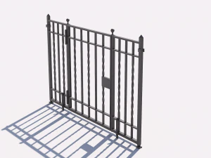 Wrought iron gate 1 3D Model
