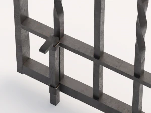 Wrought iron gate 1 3D Model