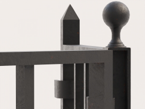 Wrought iron gate 1 3D Model