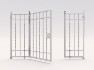 Wrought iron gate 1 3D Model