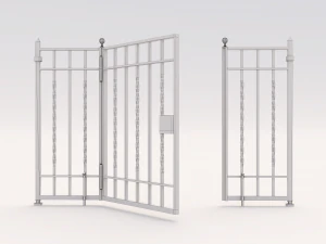 Wrought iron gate 1 3D Model