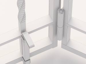 Wrought iron gate 1 3D Model