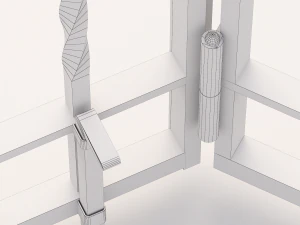 Wrought iron gate 1 3D Model