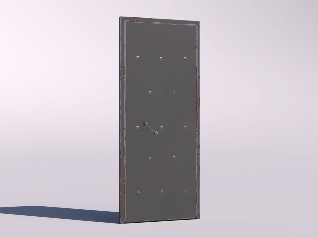 Iron door Modèle 3D .c4d .max .obj .3ds .fbx .stl .blend 