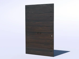 Houten deur 1 3D Model