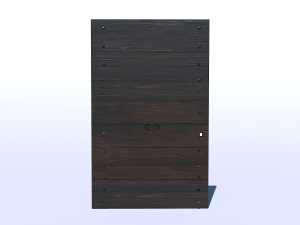Wooden door 1 Modelo 3D