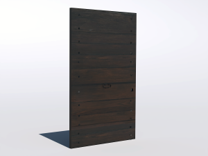 Wooden door 1 Modelo 3D