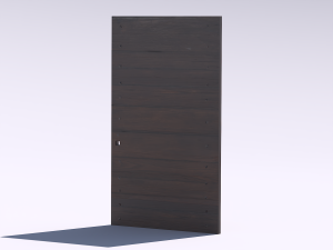 Wooden door 1 Modelo 3D