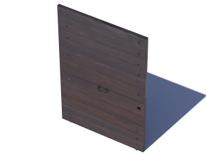 Wooden door 1 Modelo 3D