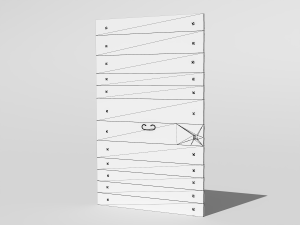 Wooden door 1 Modelo 3D