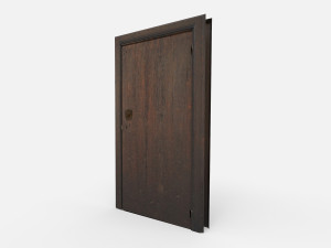 Wooden door 2 3D Model