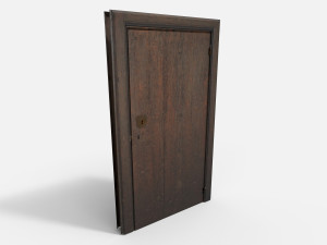 Wooden door 2 3D Model