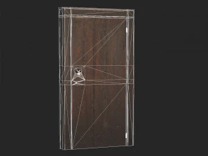 Wooden door 2 3D Model