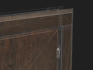 Wooden door 2 3D Model