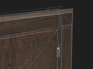 Wooden door 2 3D Model