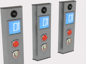 Elevator push button panel 3D Модель