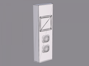 Elevator push button panel 3D 模型