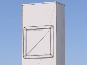 Elevator push button panel 3D 模型