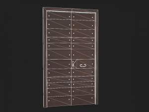 Wooden door 3 3D Model