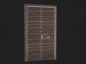 Wooden door 3 3D Model