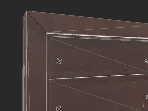 Wooden door 3 3D Model
