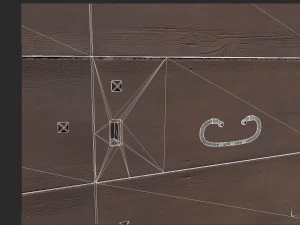 Wooden door 3 3D Model