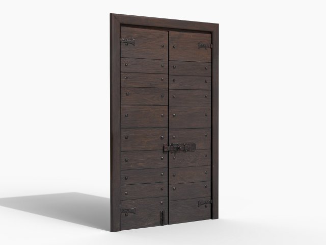 Wooden door 4 Modèle 3D .c4d .max .obj .3ds .fbx .stl .blend 