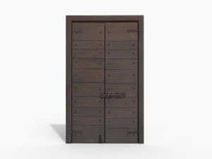 Wooden door 4 3D Model