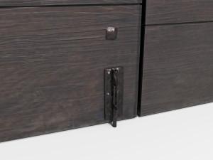 Wooden door 4 Modèle 3D