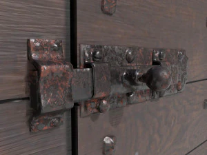 Wooden door 4 3D Model
