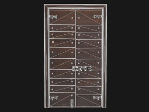 Wooden door 4 3D Model