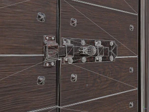 Wooden door 4 3D Model