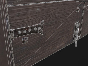 Wooden door 4 Modèle 3D