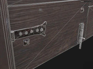 Wooden door 4 3D Model