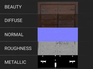 Wooden door 4 3D Model