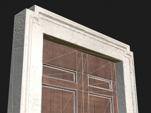 Wooden door 5 3D Model