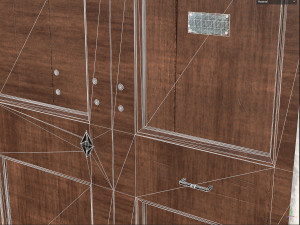 Wooden door 5 3D Model