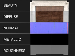 Wooden door 5 3D Model