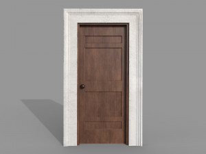 Wooden door 6 Modèle 3D