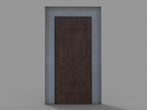 Wooden door 6 Modèle 3D