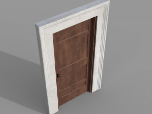 Wooden door 6 Modèle 3D