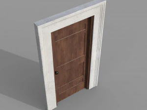 Wooden door 6 3D Model