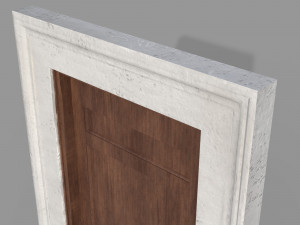 Wooden door 6 Modèle 3D
